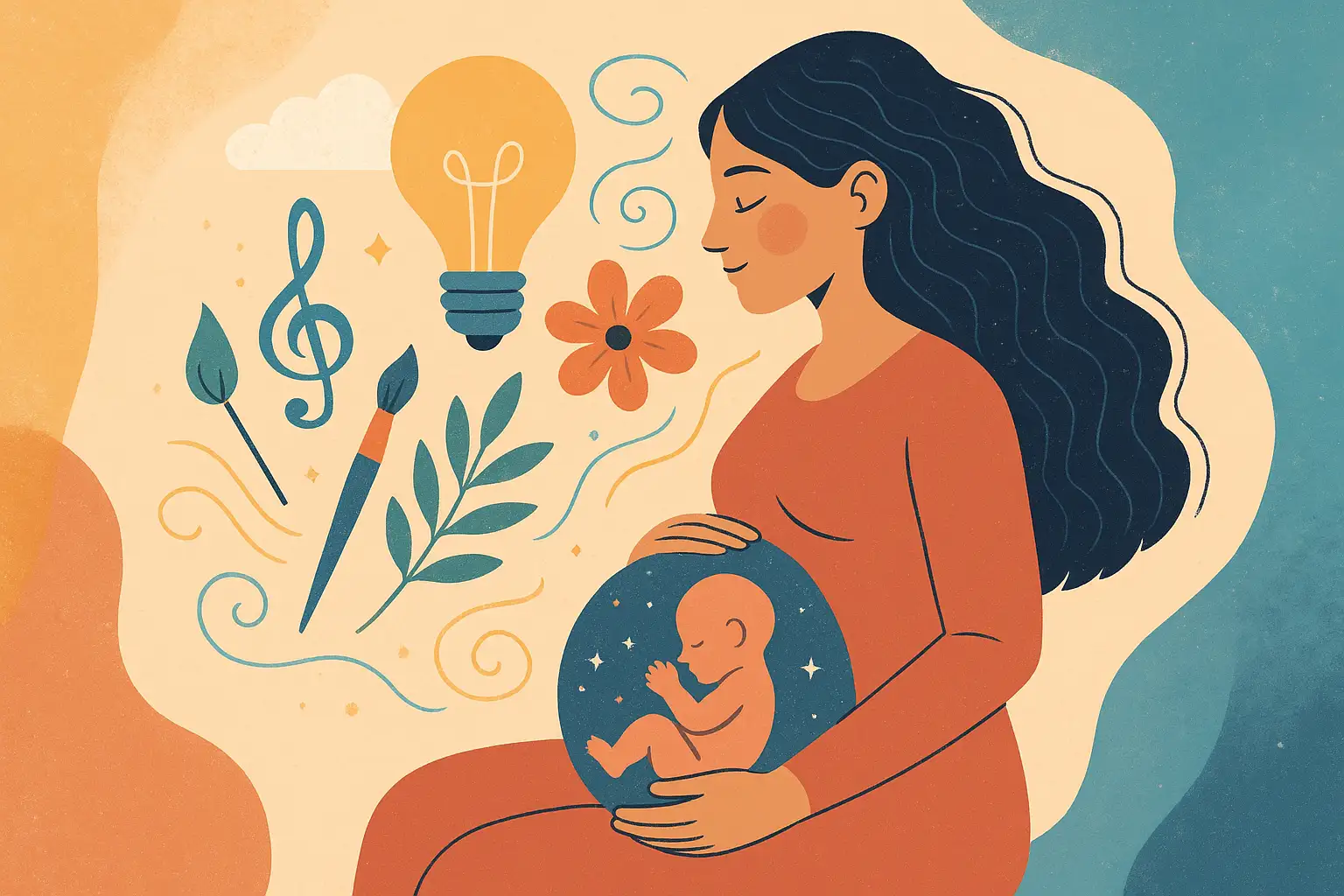 Imagen para Conectar con la creatividad en el embarazo: eres fuente de vida